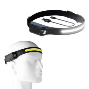Lanternă de Cap LED, Controlabilă prin Gesturi și Reîncărcabilă USB