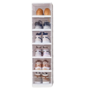 Organizator pentru Pantofi cu 6 Cutii Pliabile, Structură Stabilă